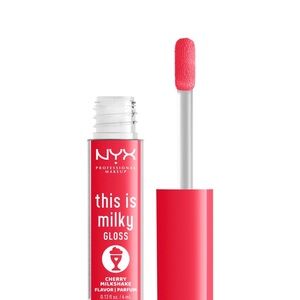 NEW FULL SIZE NYX THIS IS MILKY LIP GLOSS IN SHADE CHERRY MILKSHAKE